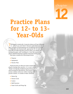 Practice Plans for 12- to 13- Year-Olds