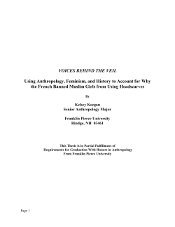 Using Anthropology, Feminism, and History to Account