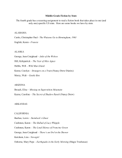 Middle-Grade Fiction by State