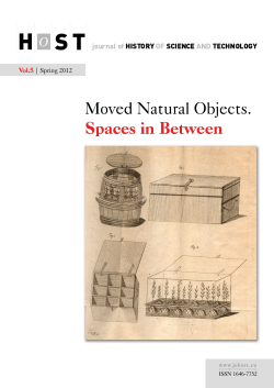 complete issue in PDF - HOST - Journal of History of Science and