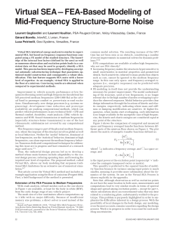 Virtual SEA &ndash; FEA-Based Modeling of Mid