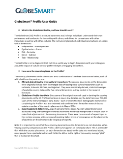 GlobeSmart&reg; Profile User Guide - Aperian Global Learning Portal