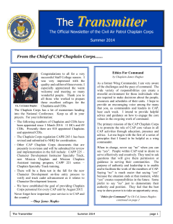 Summer 2014 - CAP Members