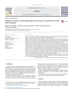 - Seizure: European Journal of Epilepsy