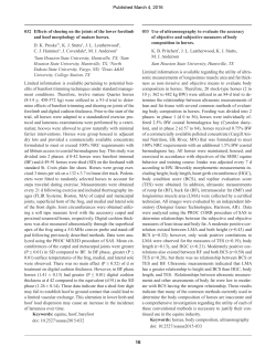 16 032 Effects of shoeing on the joints of the lower forelimb and hoof