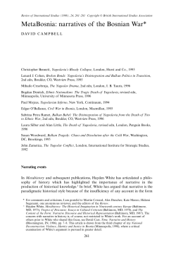 metanarratives of wa.. - University of Colorado Boulder