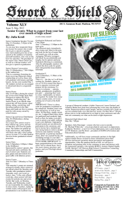 BREAKING THE SILENCE - James Madison Memorial High School