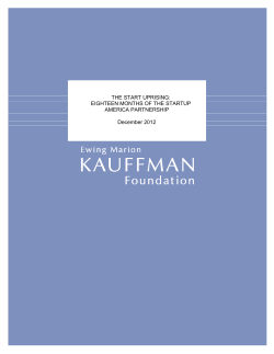 THE START UPRISING: EIGHTEEN MONTHS OF THE STARTUP