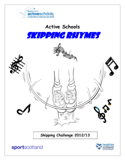 Skipping Rhymes Booklet (PDF 356K)