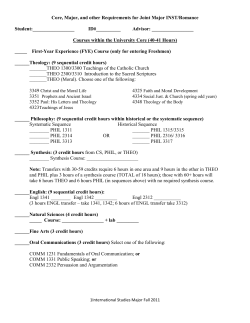 Bachelor of Arts in International Studies and Modern and Classical