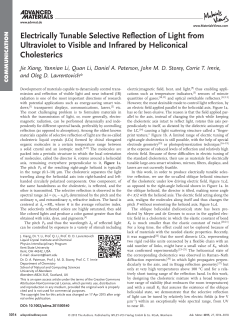 Electrically Tunable Selective Reflection of Light from Ultraviolet to
