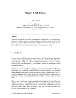 Quasi 4&ndash;8 Subdivision - Visgraf