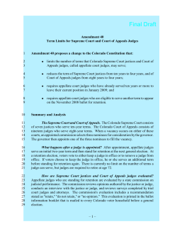 2005-2006 90fsr - Colorado General Assembly