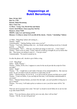 Happenings at Bukit Beruntung