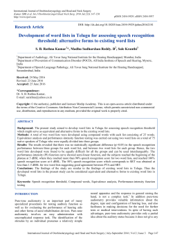 Print this article - International Journal of Otorhinolaryngology and
