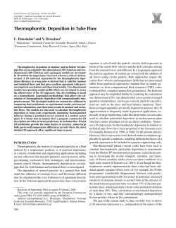 Thermophoretic Deposition in Tube Flow