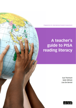 A teacher`s guide to PISA reading literacy