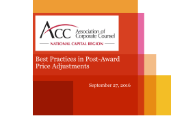 Slides - Association of Corporate Counsel