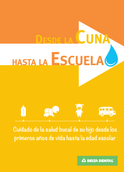 desde la cuna hasta la escuela
