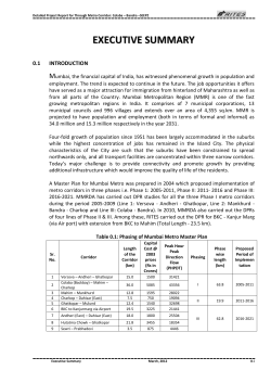 executive summary - Mumbai Metropolitan Region Development