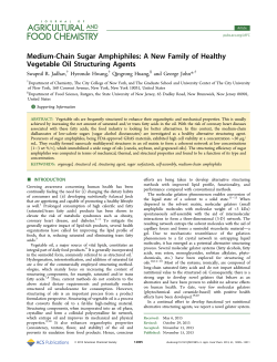 Medium-Chain Sugar Amphiphiles: A New Family of Healthy