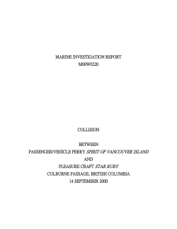 PASSENGER/VEHICLE FERRY SPIRIT OF VANCOUVER ISLAND