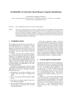 On Reliability of Clock-Skew-Based Remote Computer