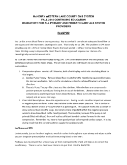 McHENRY WESTERN LAKE COUNTY EMS SYSTEM FALL 2014