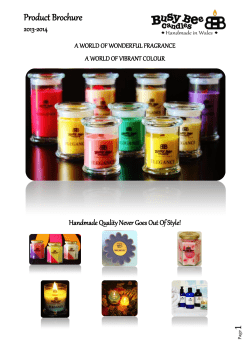 Product Brochure - Busy Bee Candles