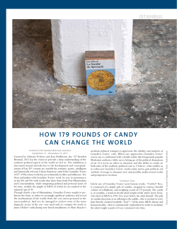 Istanbul How 179 Pounds of Candy Can CHange tHe world