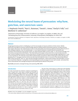 Modulating the neural bases of persuasion: why