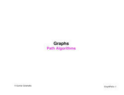 Graph path algorithms