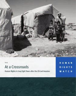 At a Crossroads - Human Rights Watch