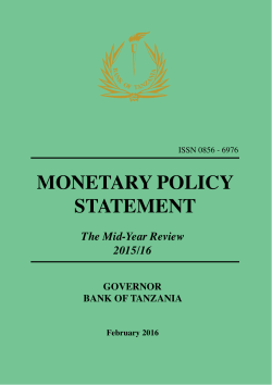 monetary policy statement