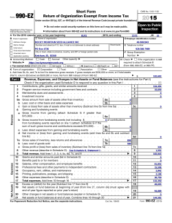 Form 990 - Rocky Mountain Seed Alliance