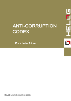 HELOG Anti-Corruption Codex 2016