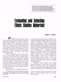 Evaluating and selecting Ethnic Studies
