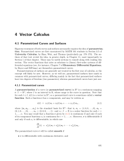 4 Vector Calculus