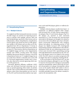 Demyelinating and Degenerative Disease