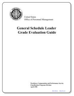 General Schedule Leader GEG