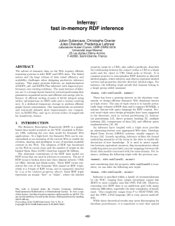Inferray: fast in-memory RDF inference