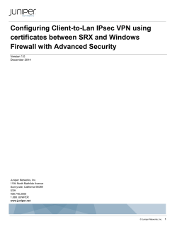 Configuring Client-to-Lan IPsec VPN using certificates