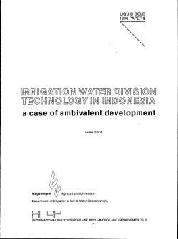 a case of ambivalent development - Wageningen UR E
