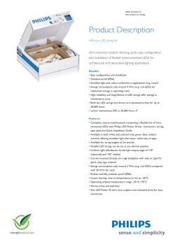 Product Familiy Leaflet: Affinium LED string kit