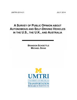 a survey of public opinion about autonomous and self