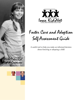Foster Care and Adoption Self