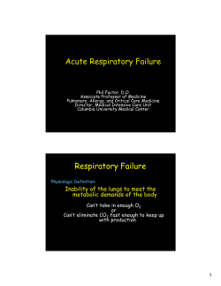 Acute Respiratory Failure