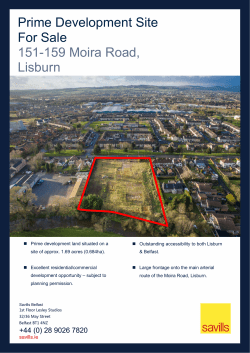 Prime Development Site For Sale 151-159 Moira