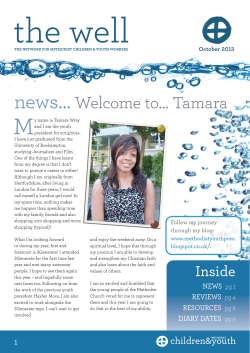 news&hellip;Welcome to&hellip; Tamara - The Methodist Church in Britain