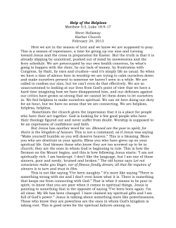 Help of the Helpless - Harbor Church Block Island